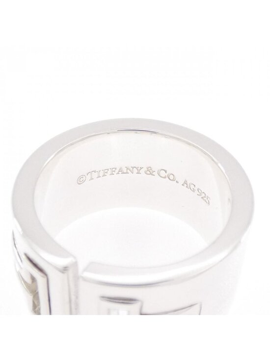 Tiffany Sterling Silver T Cutout Ring 50 5.25 1858084  Tiffany & Co T Cutout Ring